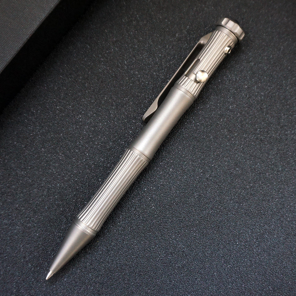 TACRAY Multifunctional Titanium Alloy Tactical Pen - Decompression Gyro EDC Business Signature Portable Outdoor Tool