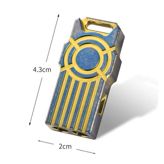 Outdoor sports titanium alloy whistle high decibel waterproof