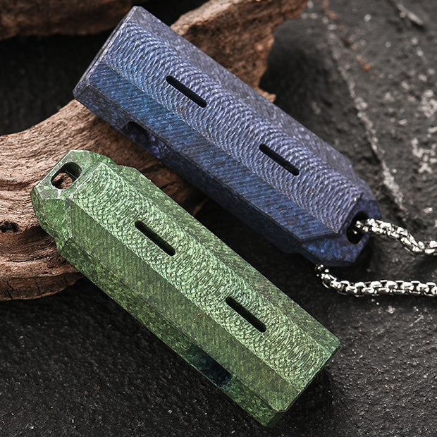 Outdoor titanium alloy whistle EDC high decibel burst whistle
