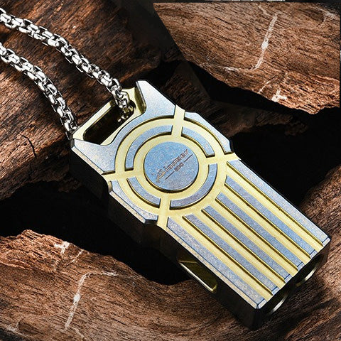 Outdoor sports titanium alloy whistle high decibel waterproof