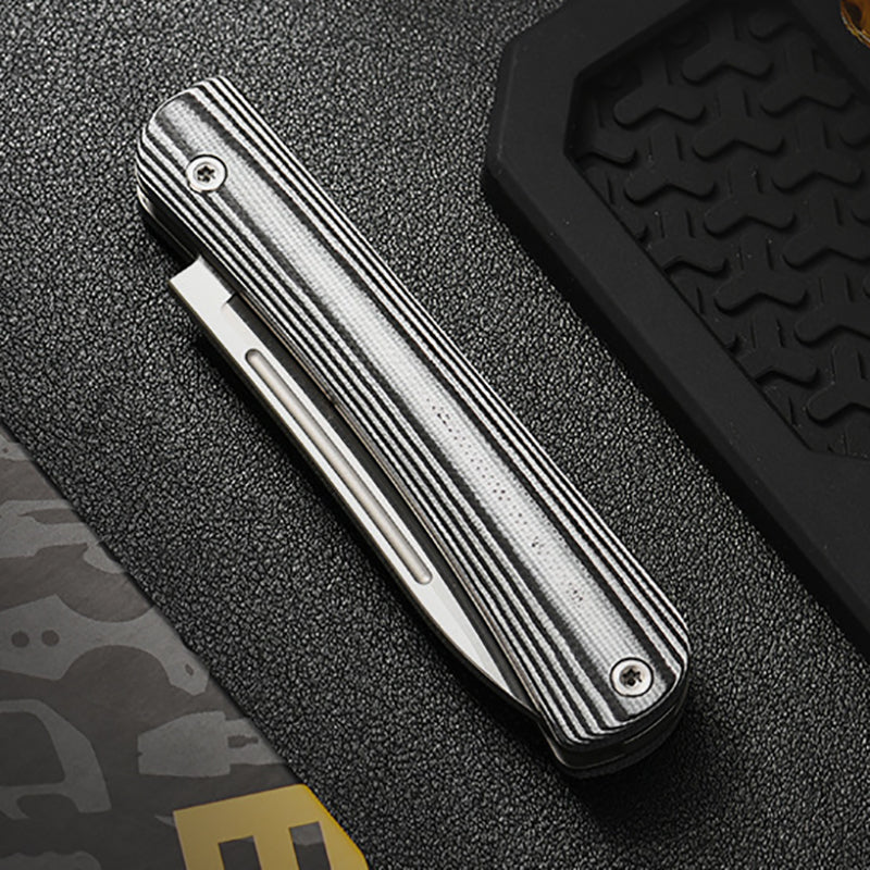 Multifunctional folding knife G10 non-slip handle suitable for outdoor EDC tools