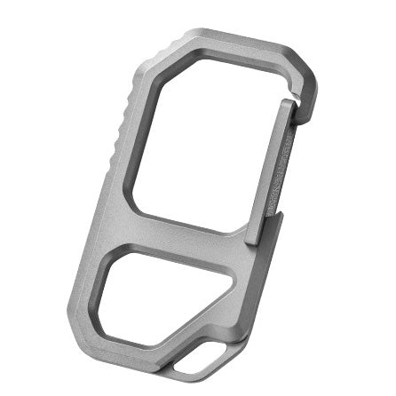 Titanium alloy with corkscrew keychain, high elasticity outdoor carabiner, strap buckle