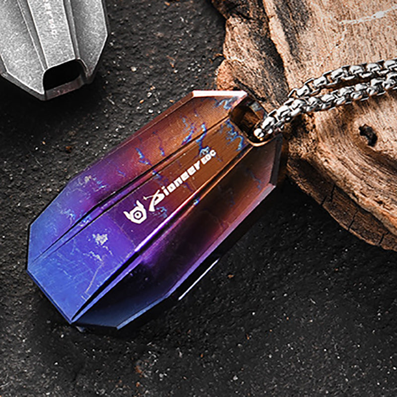 High Decibel Waterproof Titanium Alloy Whistle, Dazzling Color EDC Essential