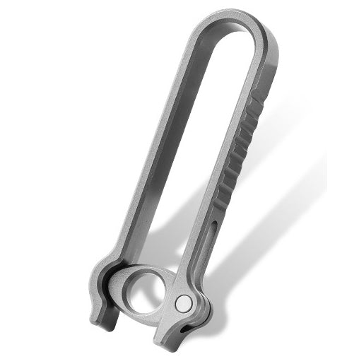 Quick detachable portable titanium alloy belt buckle, car keychain