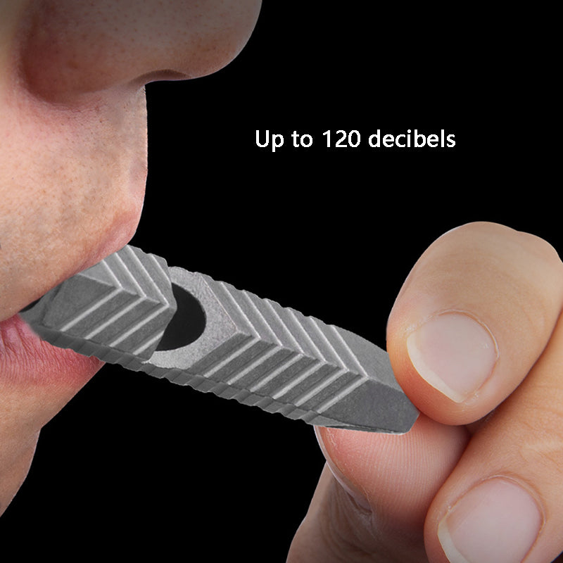 Titanium alloy whistle 120 decibels burst sound, non-slip and durable, essential emergency equipment for outdoor EDC