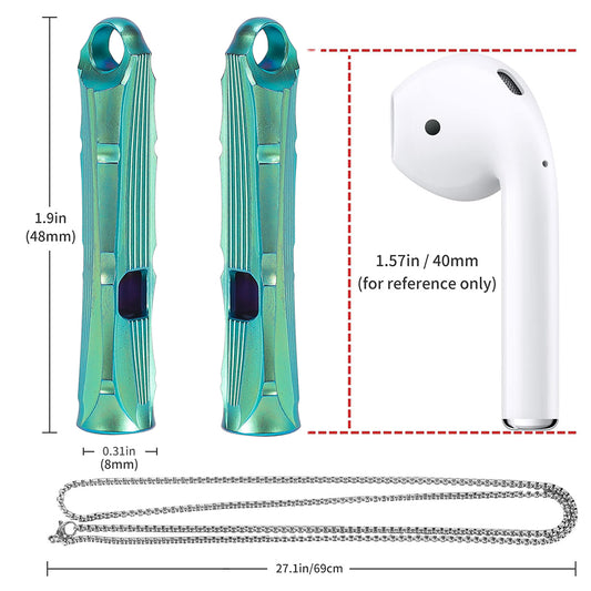 Emergency Whistle Titanium Whistle Outdoor survival whistle Green