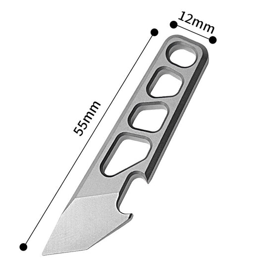 Durable Titanium Alloy Multifunctional EDC Mini Crowbar Bottle Opener Tool