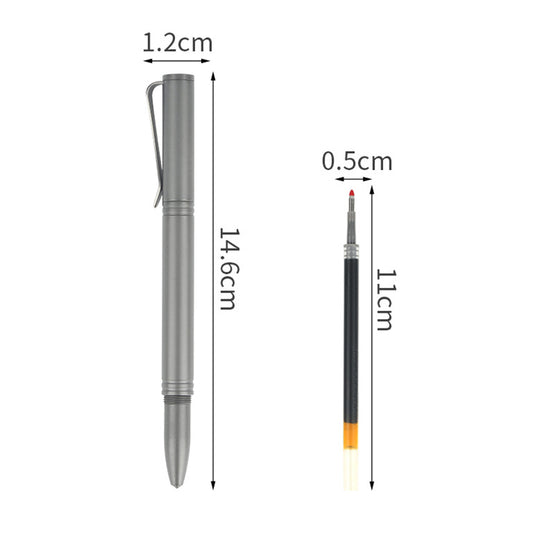 Titanium alloy multifunctional signature pen, outdoor portable pen