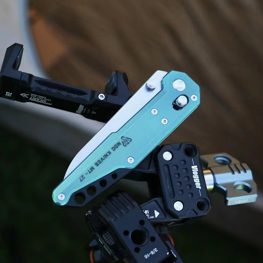 NOC KNIFE Folding Knife MT-27 Blade M390 Steel Pocket Knife Green