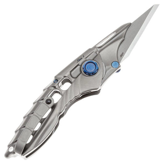 Rike Knife Alien1 Folding Knife M390 Blade Material Titanium Alloy Primary Color Handle