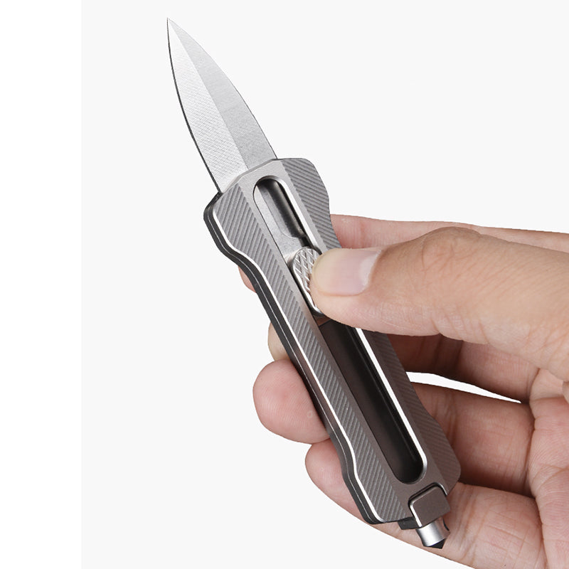 Miniature Sword Utility Knife: Titanium Alloy Portable Box Cutter & Wallpaper Knife