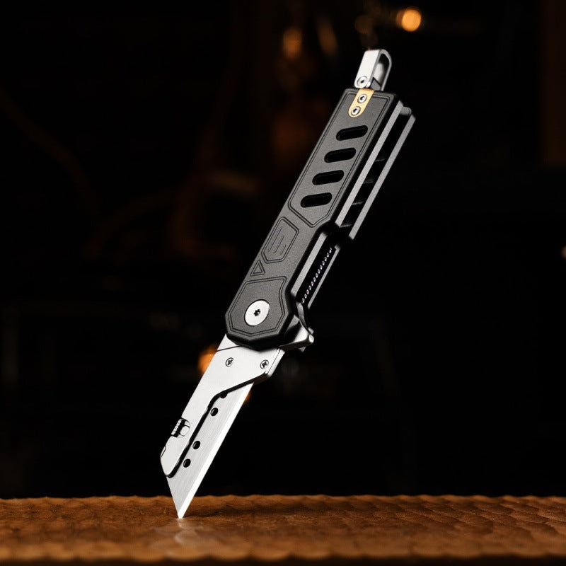 Aluminum Alloy Utility Knife Outdoor Portable EDC Paper Cutter Unpacking Tool Knife