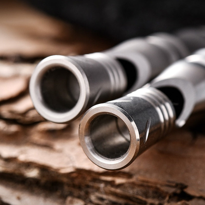 Titanium alloy whistle outdoor portable single tube burst sound up to 120 decibels EDC essential