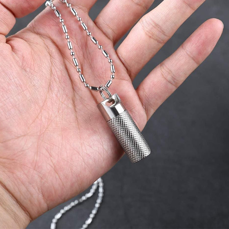 Ti Bottle Keychain Pill Holder Container Portable Titanium Waterproof Pill Box