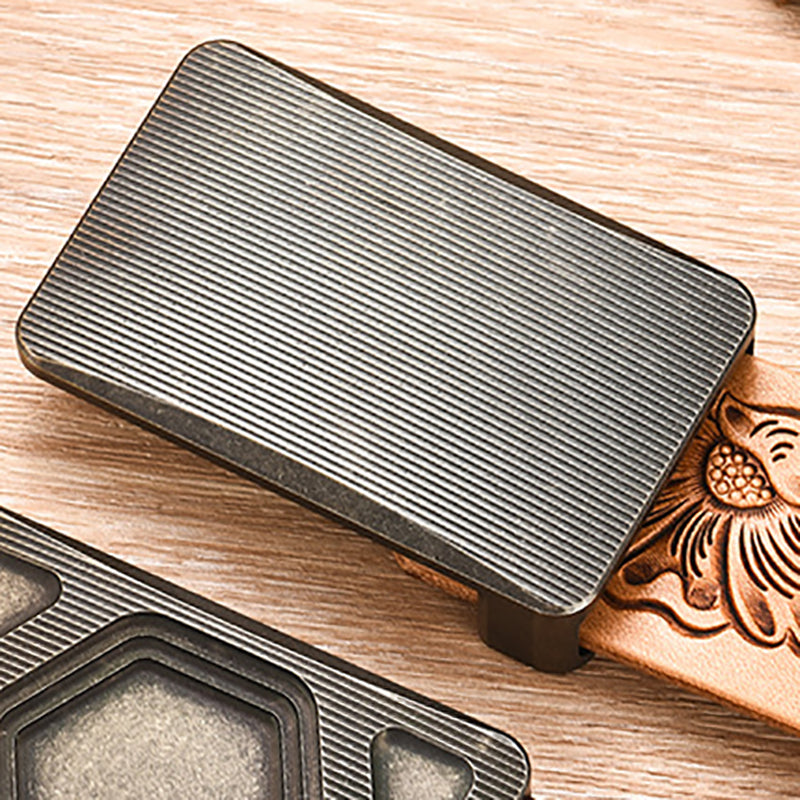 TWOSUN Horizontal Titanium Alloy Belt Buckle Fits 38mm Belt (No Belt Included)