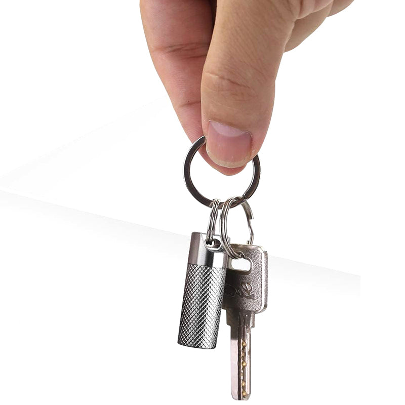 Ti Bottle Keychain Pill Holder Container Portable Titanium Waterproof Pill Box