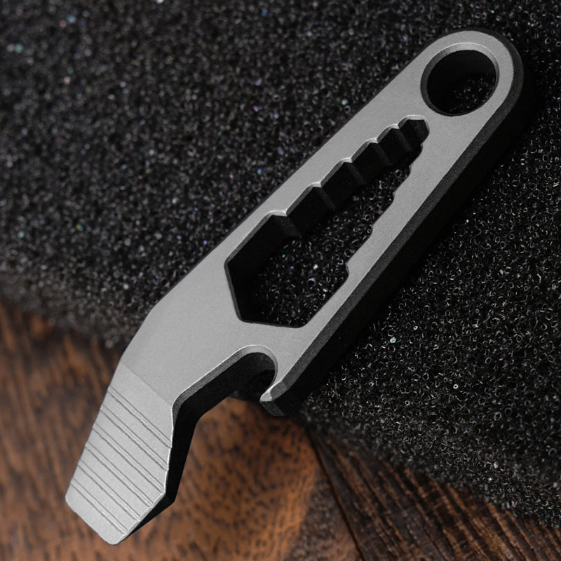 Titanium Alloy Multifunctional Mini Crowbar With Bottle Opener&Hex Wrench