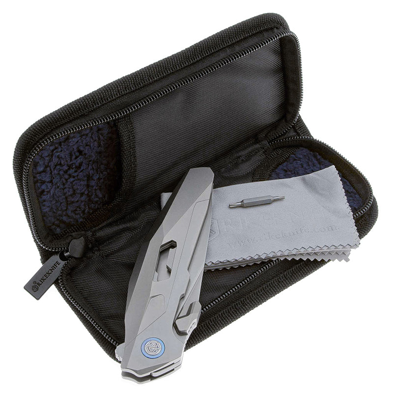 Rike Knife Folding knife Shadow Pocket Knife Titanium Handle M390 Blade Shadow-S(clip point)