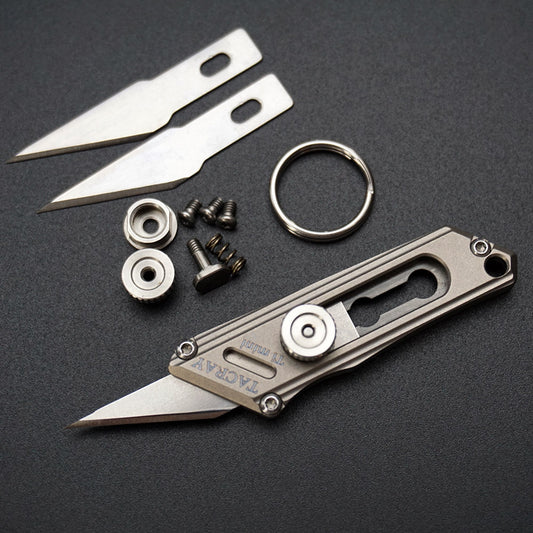 Utility knife TACRAY Titanium mini key knife Portable wallpaper knife