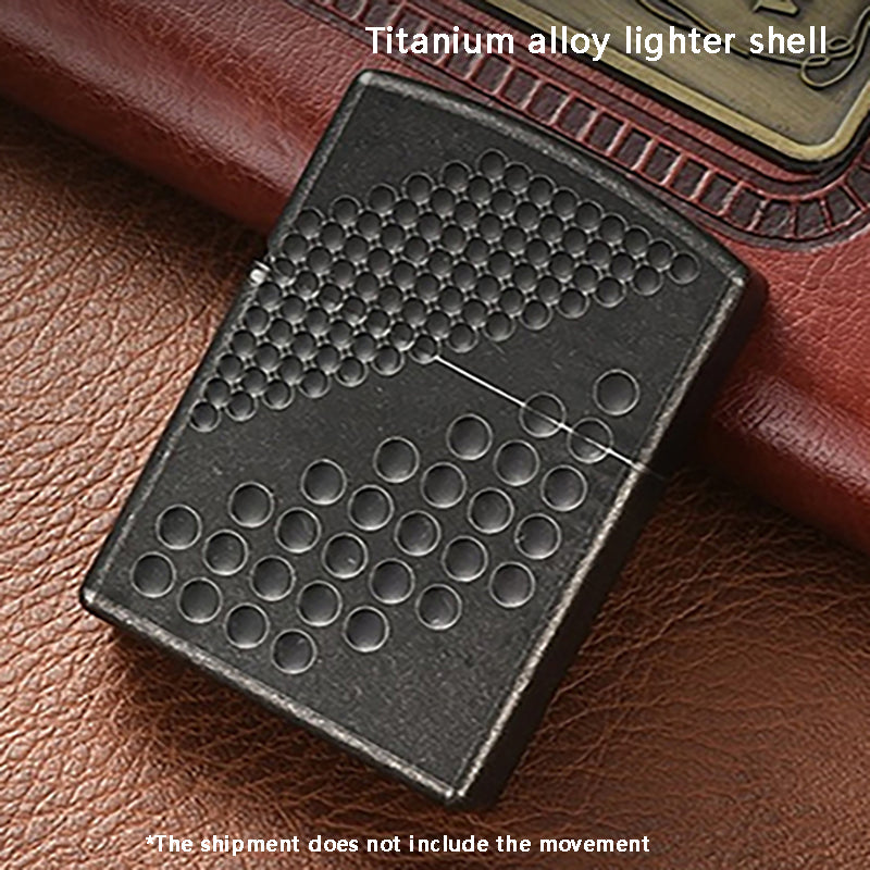 Black Titanium Alloy Lighter Shell Boys Outdoor Portable Tool EDC To Play With