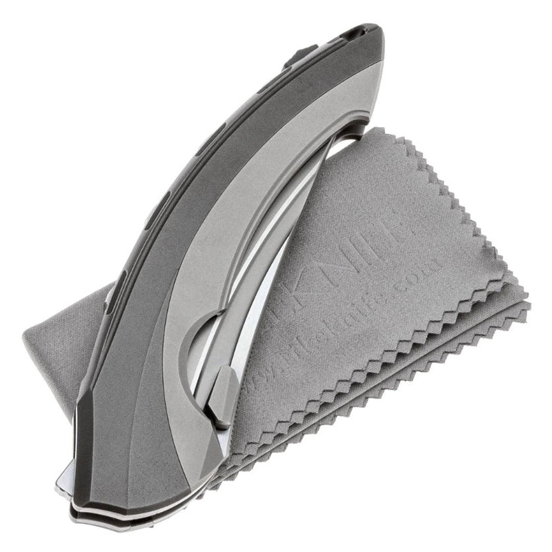 Rike Knife Lamella Folding Knife with M390 Steel and Gray Titanium Alloy Handle