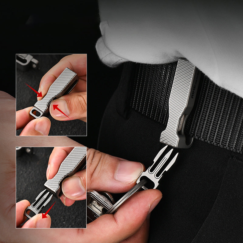Titanium alloy multifunctional belt buckle, quick key buckle,Belt buckle