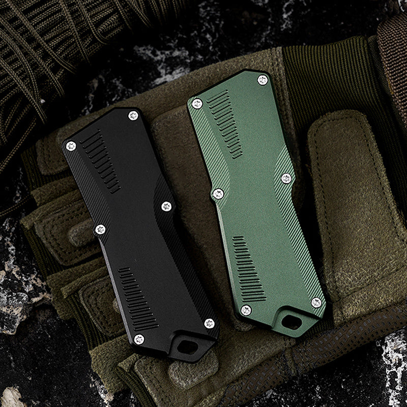 Mini Portable Utility Knife With Black Aluminum Alloy Handle & Detachable 420 Stainless Steel Blade