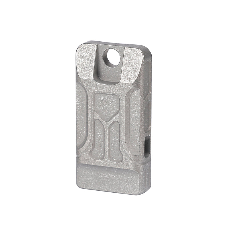 Emergency Whistle Titanium Necklace Whistle Outdoor Whistle Stone wash