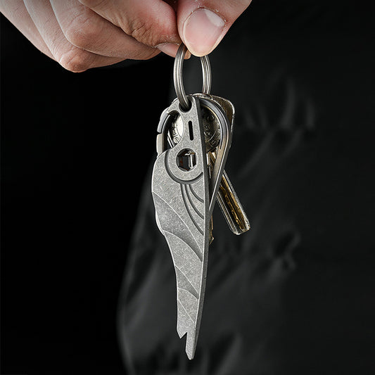 Titanium Alloy Multifunctional Crowbar EDC Tool Bottle Opener Emergency Tool