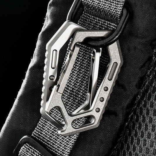 Titanium alloy Keychain Multifunctional Keychain Bottle Opener, Titanium Carabiner