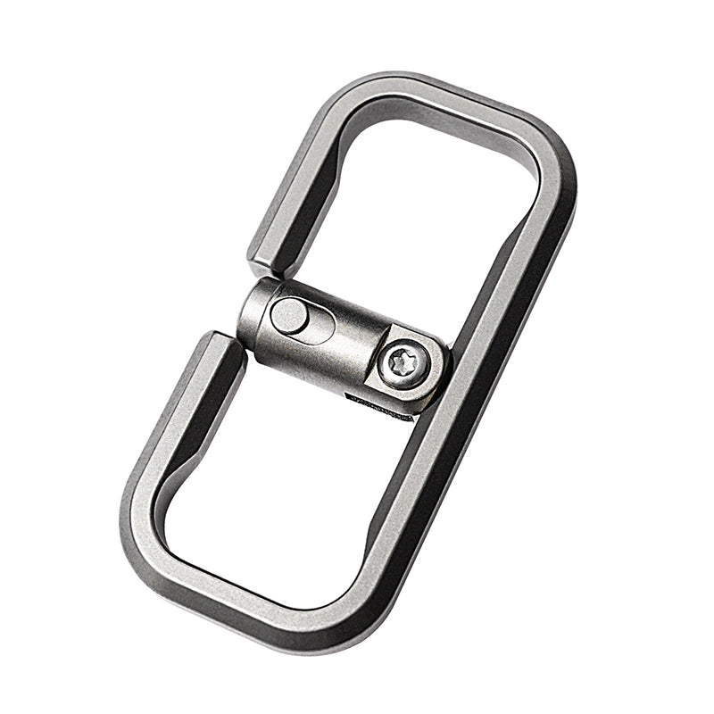 Titanium Locking Carabiner for Keys, Secure EDC Keychain for Car Key Fobs
