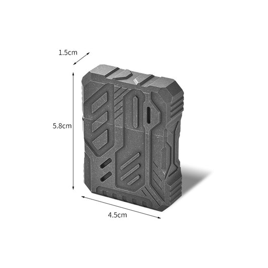 Titanium Alloy Lighter Shell, Windproof Metal Case Without Movement