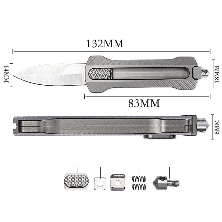 Miniature Sword Utility Knife: Titanium Alloy Portable Box Cutter & Wallpaper Knife