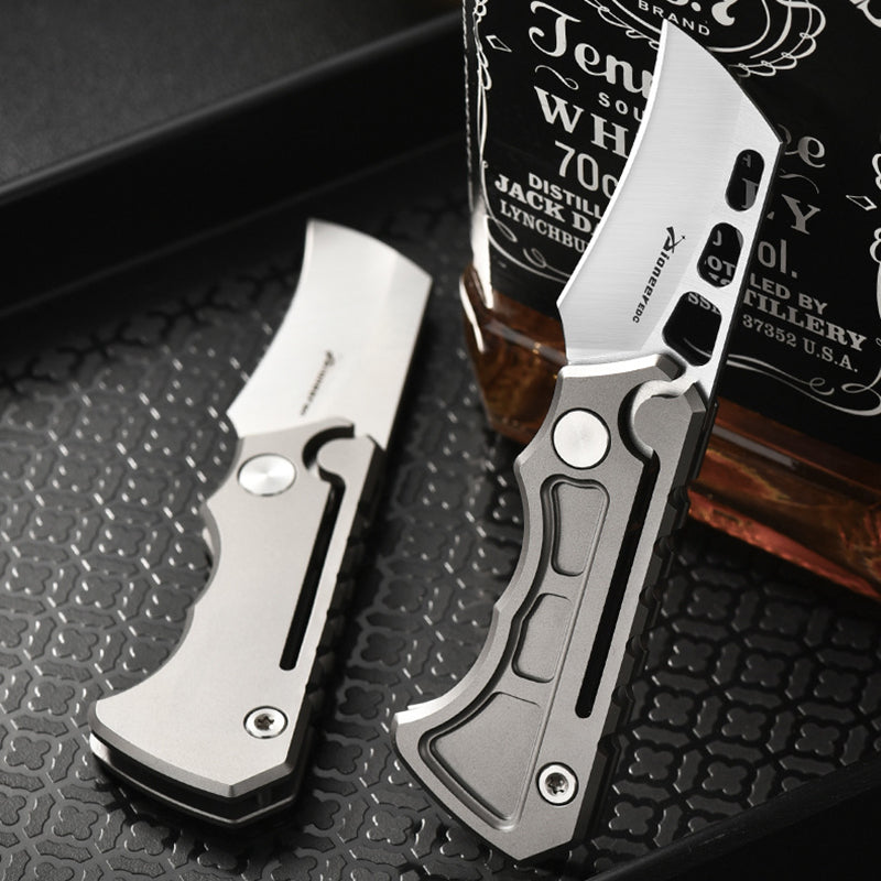 Hollow Titanium Alloy Folding Knife - Mini Portable EDC Tool For Daily Carry