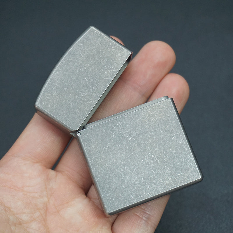 Simple Style Titanium Alloy Cigarette Lighter Shell, Without Movement, Men's EDC Equipment