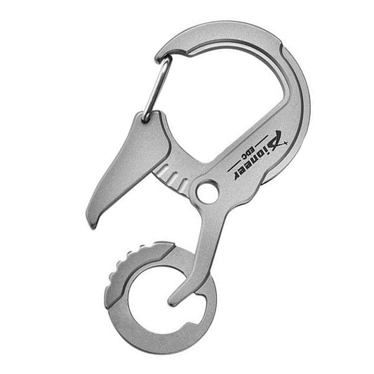 Titanium alloy multifunctional keychain, EDC pendant, with bottle opener
