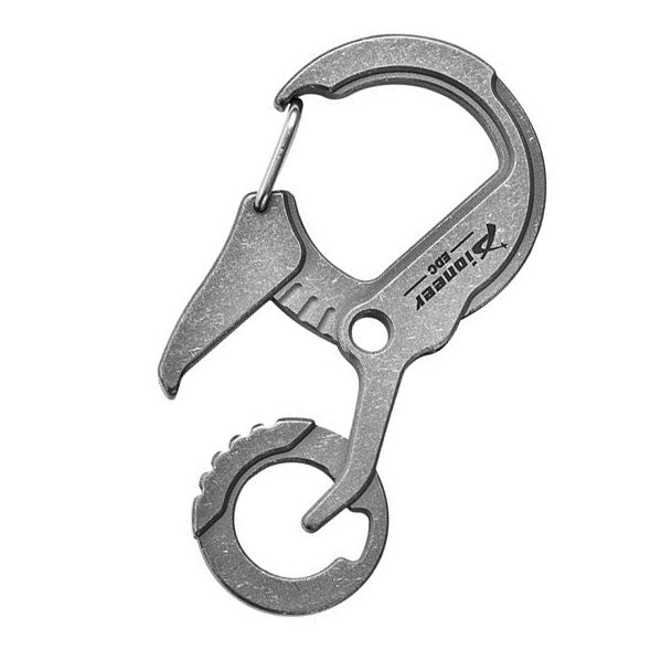 Titanium alloy multifunctional keychain, EDC pendant, with bottle opener