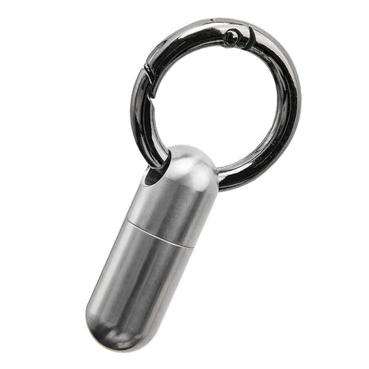 Titanium Alloy Mini Portable Medicine Box, Waterproof Small Medicine Bottle, Waterproof Bottle, Portable First Aid Medicine Bottle, Suitable for EDC/Outdoor Emergency