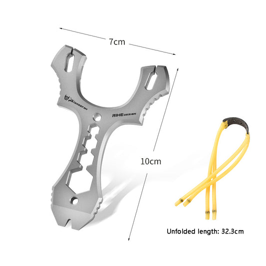 Titanium Alloy Multifunctional EDC Tool with Crowbar Wrench - Heavy Duty for Outdoor Survival & Daily Use