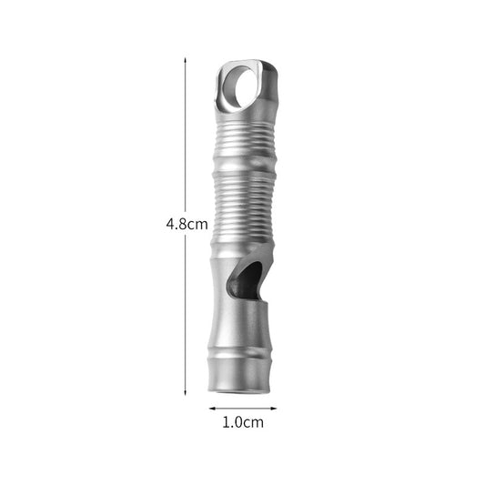 Titanium alloy single-tube whistle, EDC portable, high decibel