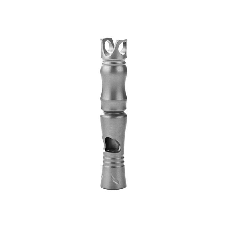 Titanium alloy whistle outdoor portable single tube burst sound up to 120 decibels EDC essential