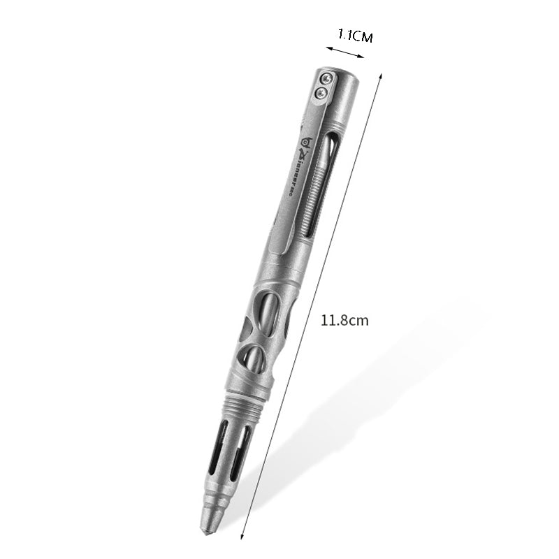 Multifunctional titanium alloy tactical pen, rotary switch, essential for EDC