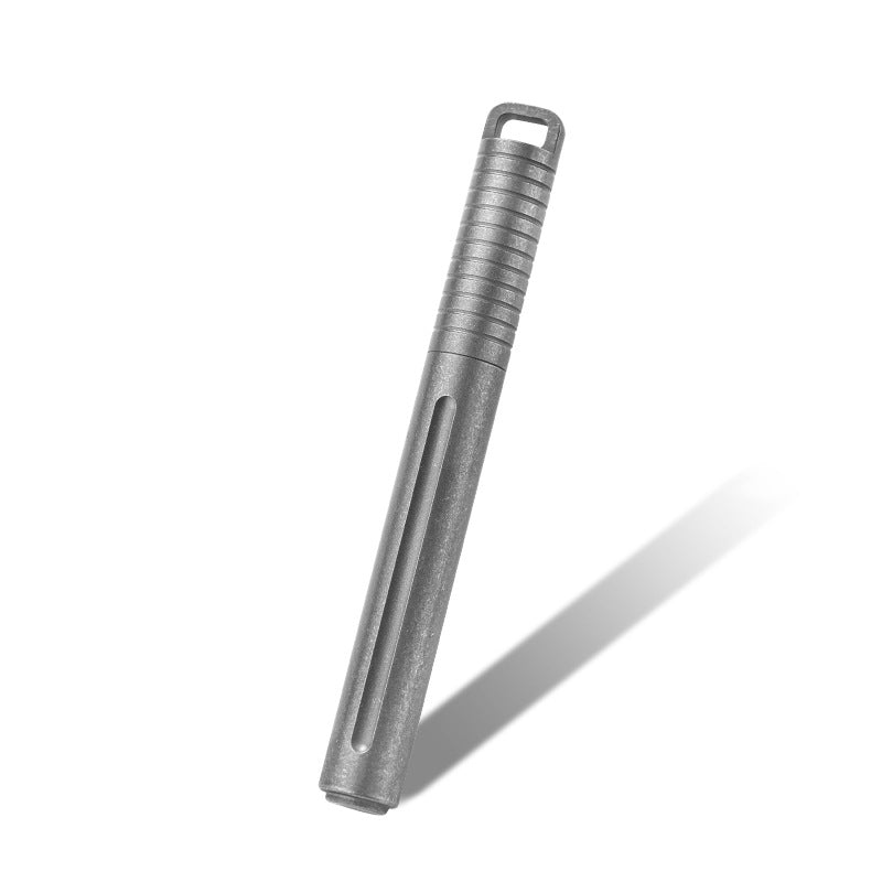 Titanium alloy pen, short version can hang keychain, EDC Outdoor carrying