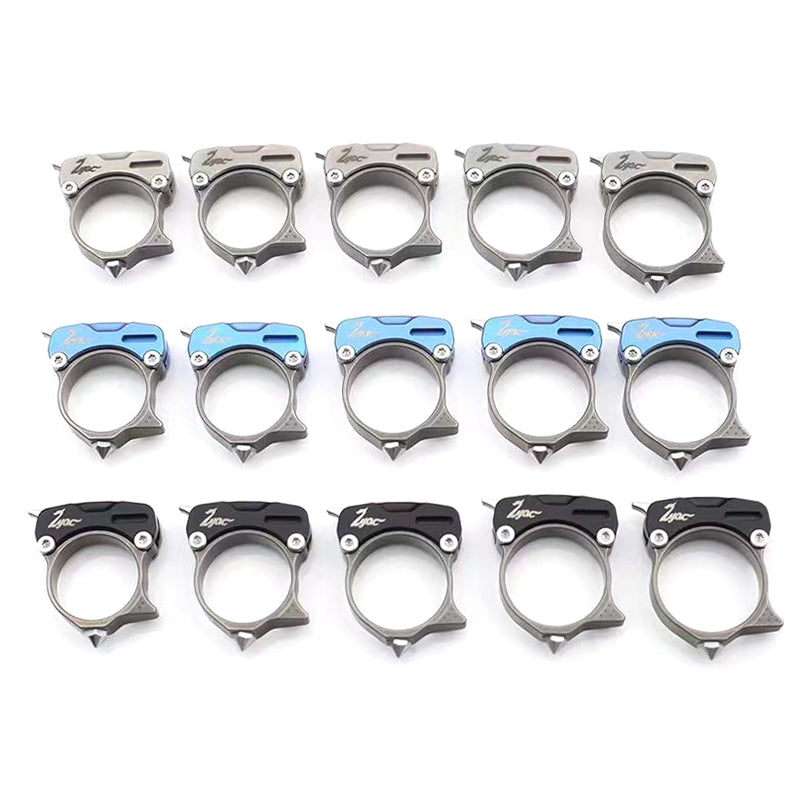 MANCOPE Ring Knife Titanium M390 Blade Necklace Knife