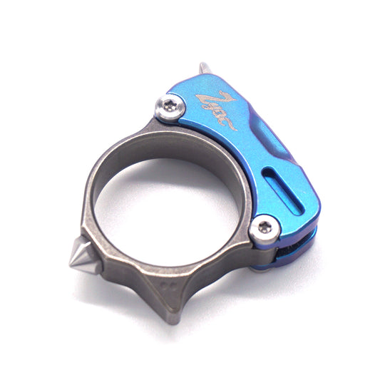 MANCOPE Ring Knife Titanium M390 Blade Necklace Knife