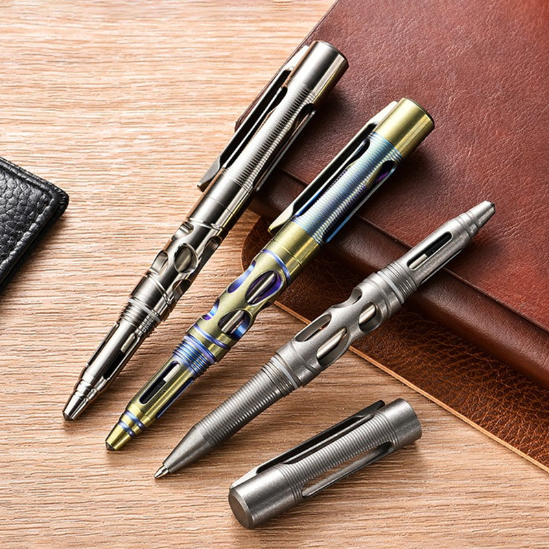 Hollow titanium alloy tactical pen: face value and strength