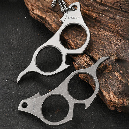 Lightweight Titanium Alloy Crowbar, Multifunctional Artifact for EDC / Camping