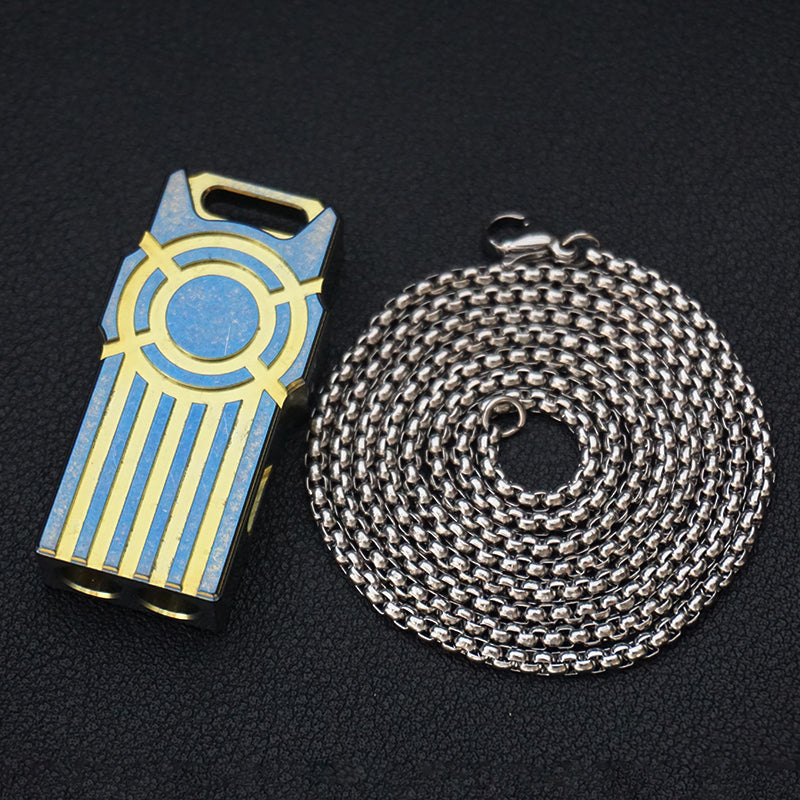 Unleash the Decibels: The Ultimate Custom Blue Gold Titanium Whistle