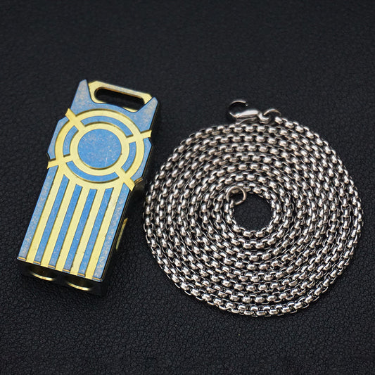Unleash the Decibels: The Ultimate Custom Blue Gold Titanium Whistle