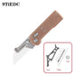 Utility Knife With Copper Handle, Portable EDC Outdoor Folding Wallpaper Knife With 10 Blades